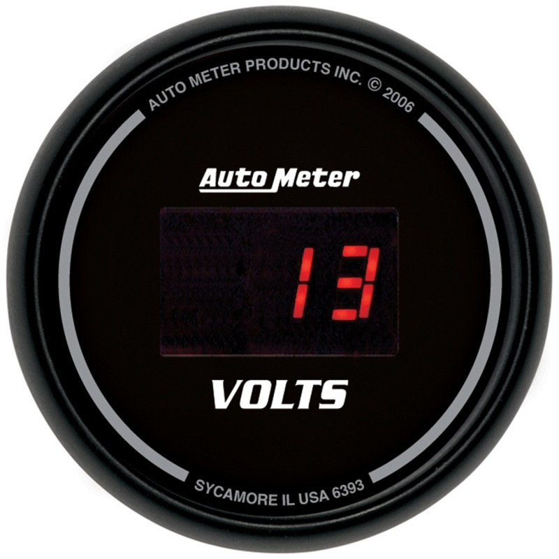 AutoMeter Gauge Kit 5 Pc. 3-3/8in. & 2-1/16in. Elec Speedo Digital Black Dial W/ Red Led