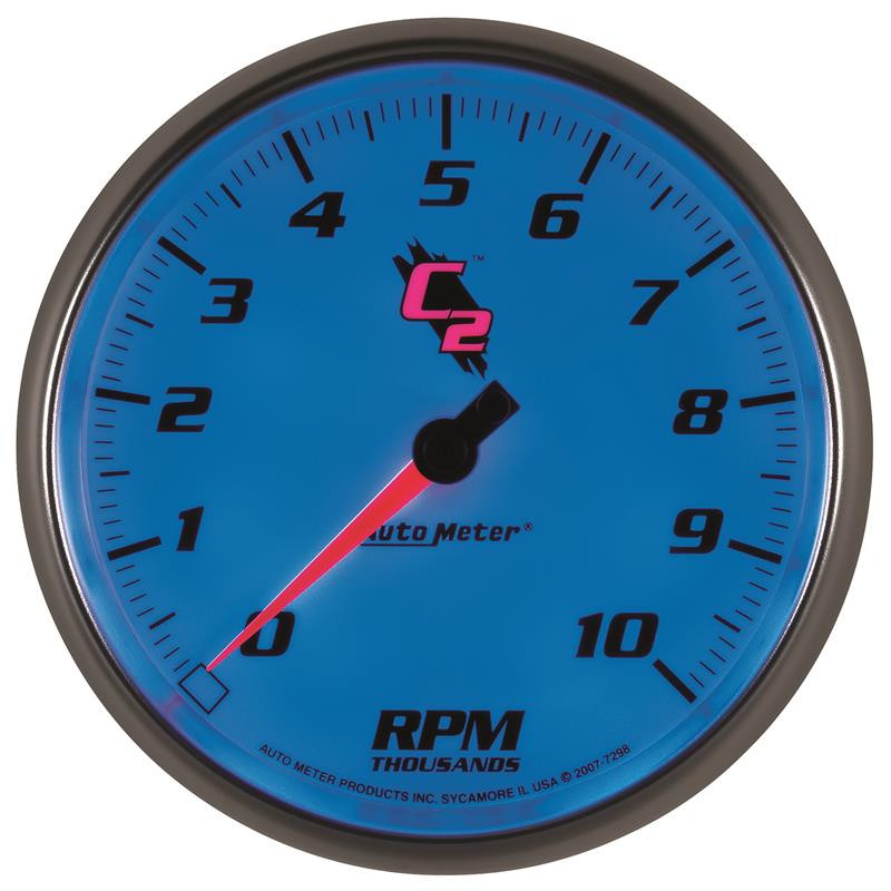Autometer C2 5 inch 10000 RPM In-Dash Tachometer