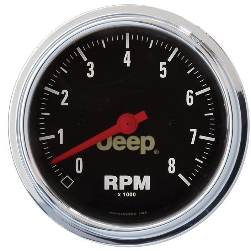 Autometer Jeep 52mm 73 OHMS Empty/8-12 OHMS Full Short Sweep Electronic Fuel Level Gauge