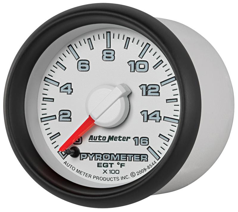 Autometer Factory Match 52.4mm Full Sweep Electronic 0-1600 Deg F EGT/Pyrometer Gauge