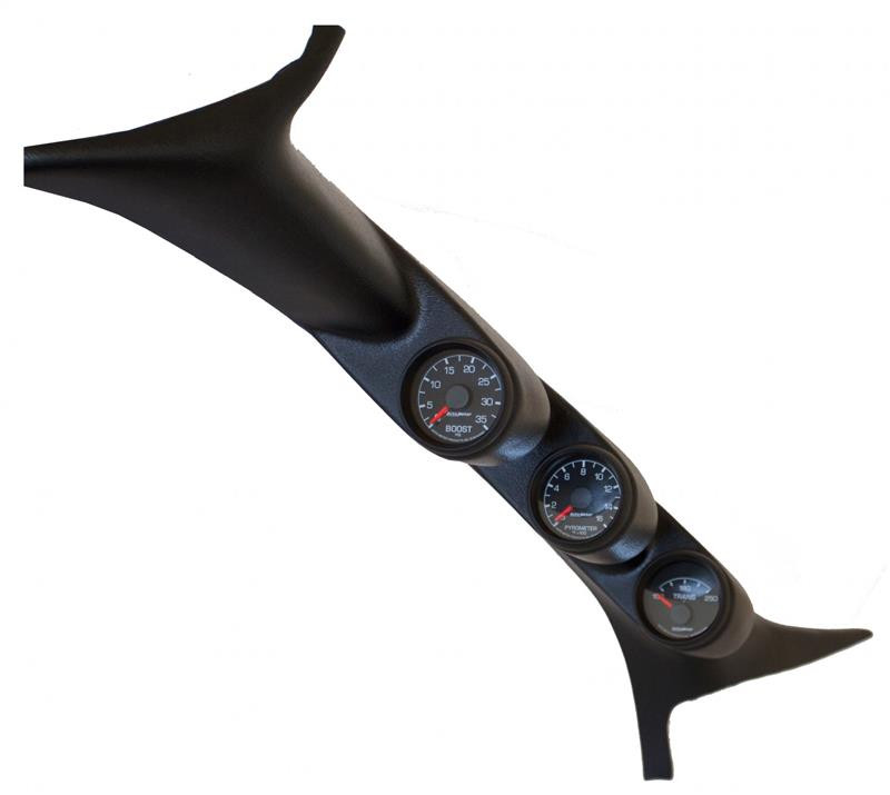 Autometer 99-07 Ford Powerstroke/SD Black Triple Pillar Gauge Kit