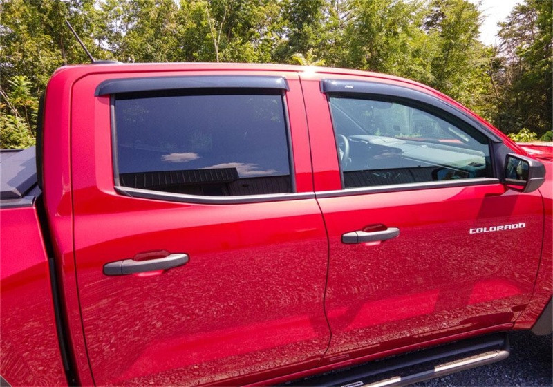 AVS 2023 Chevrolet Colorado / GMC Canyon Ventvisor Outside Mount Window Deflectors 4pc - Smoke
