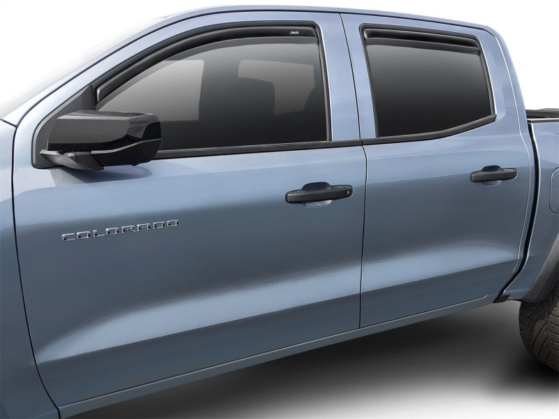 AVS 2023 Chevrolet Colorado In-Channel Ventvisor Low Profile Deflectors 4pc - Smoke