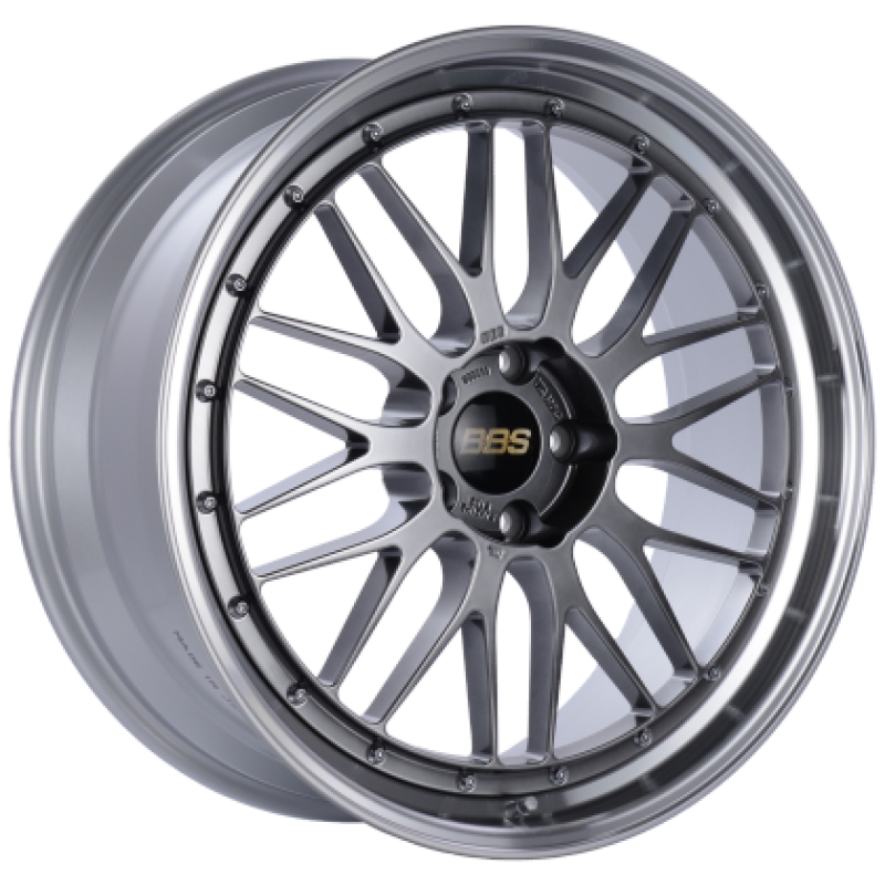 BBS LM 20x10.5 5x114.3 ET35 Diamond Black / Diamond Cut Lip Wheel PFS/Clip Required