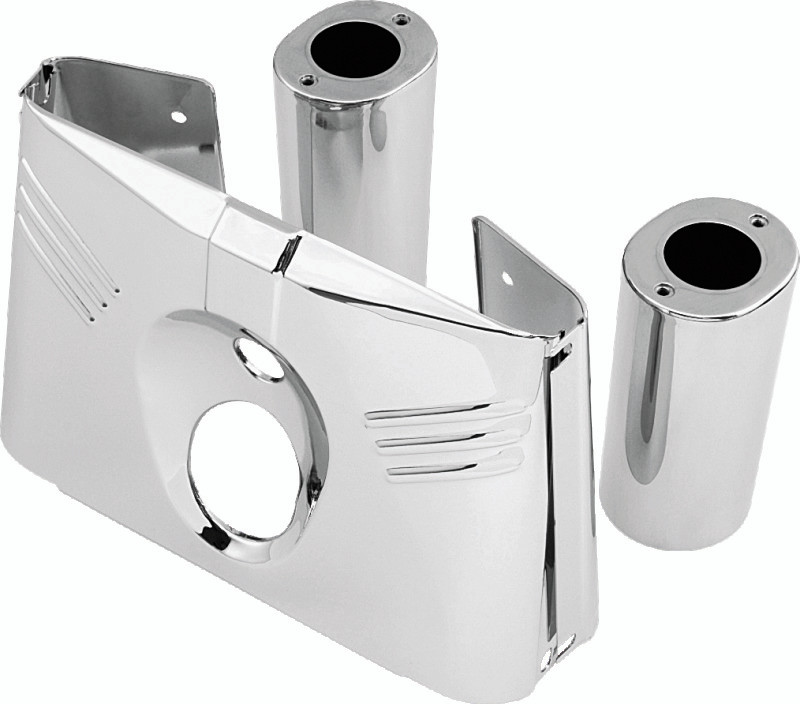 Bikers Choice 86-08 FLST Chrome 5 Piece Tin Fork Cover Kit