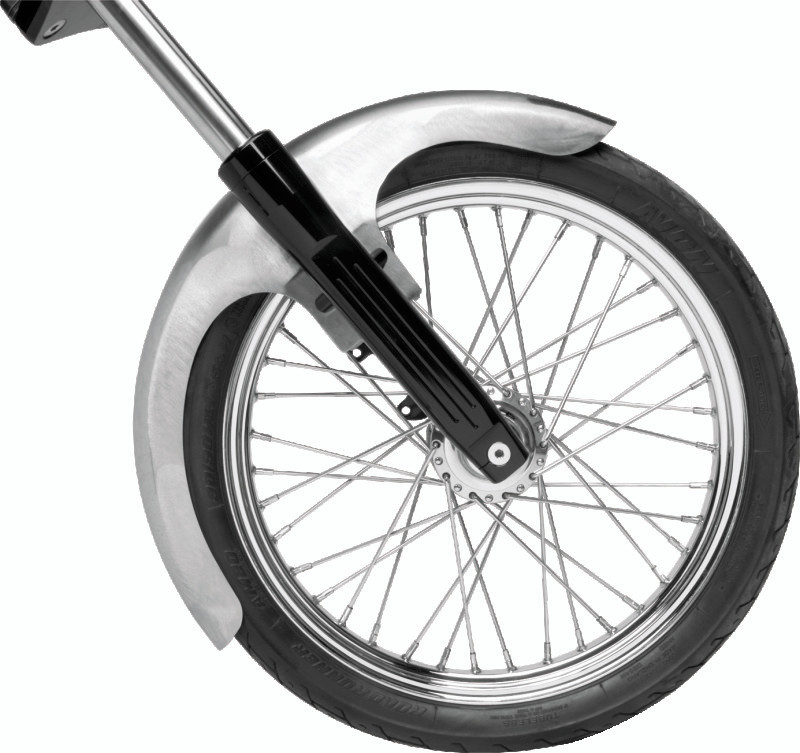 Bikers Choice Outlaw Raw Front Fender Wide Glide 21 Inch Wheel Undrilled Custom