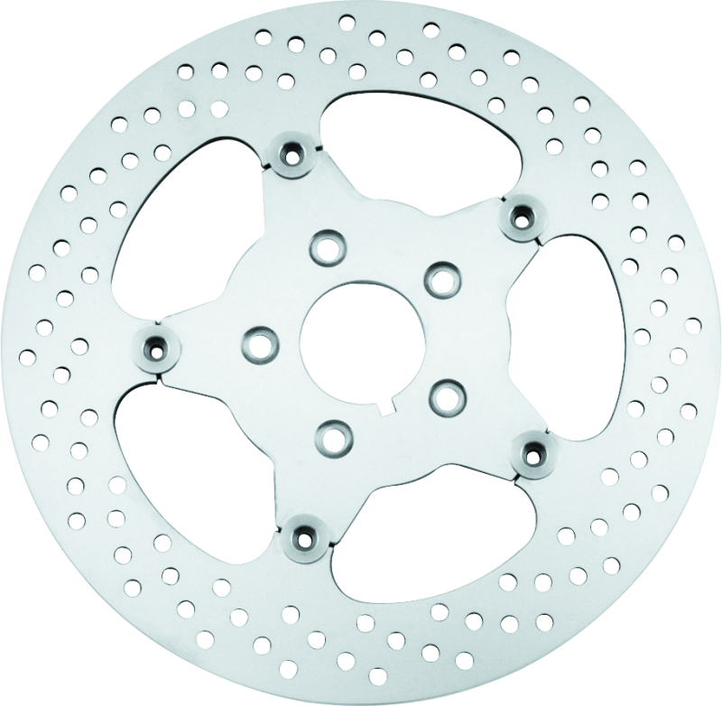 Bikers Choice 00-17 Big Twin 11.5 Inch Polished Front Stainless Mirror Fltg Rotor Repl H-D 44156-00