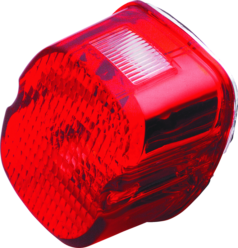 Bikers Choice 99-03 Big Twin & XL Red Laydown Taillight With Top License Light