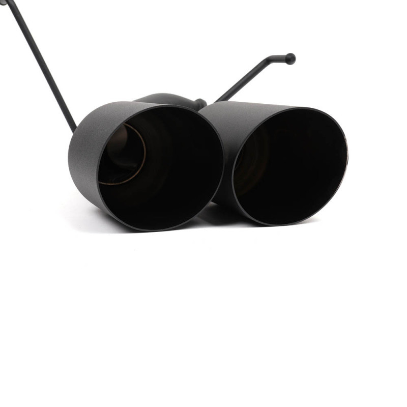 BLOX Racing 2022+ WRX Muffler Delete / Axle Back Single Wall 4in - Matte Black Tips