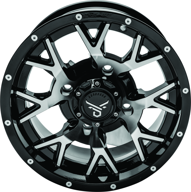 QuadBoss Barbwire 14X7 - 5+2 - 4/137 - Black Machined