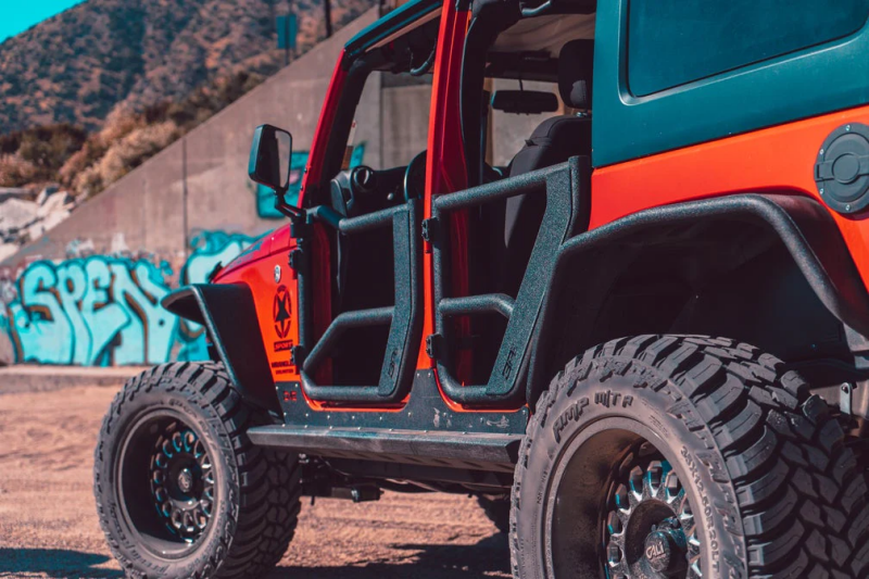 Body Armor 4x4 07-18 Jeep Wrangler JK Tube Doors Rear Pair