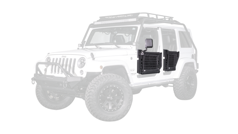 Body Armor 4x4 07-18 Jeep Wrangler Gen 3 Trail Doors Rear Pair