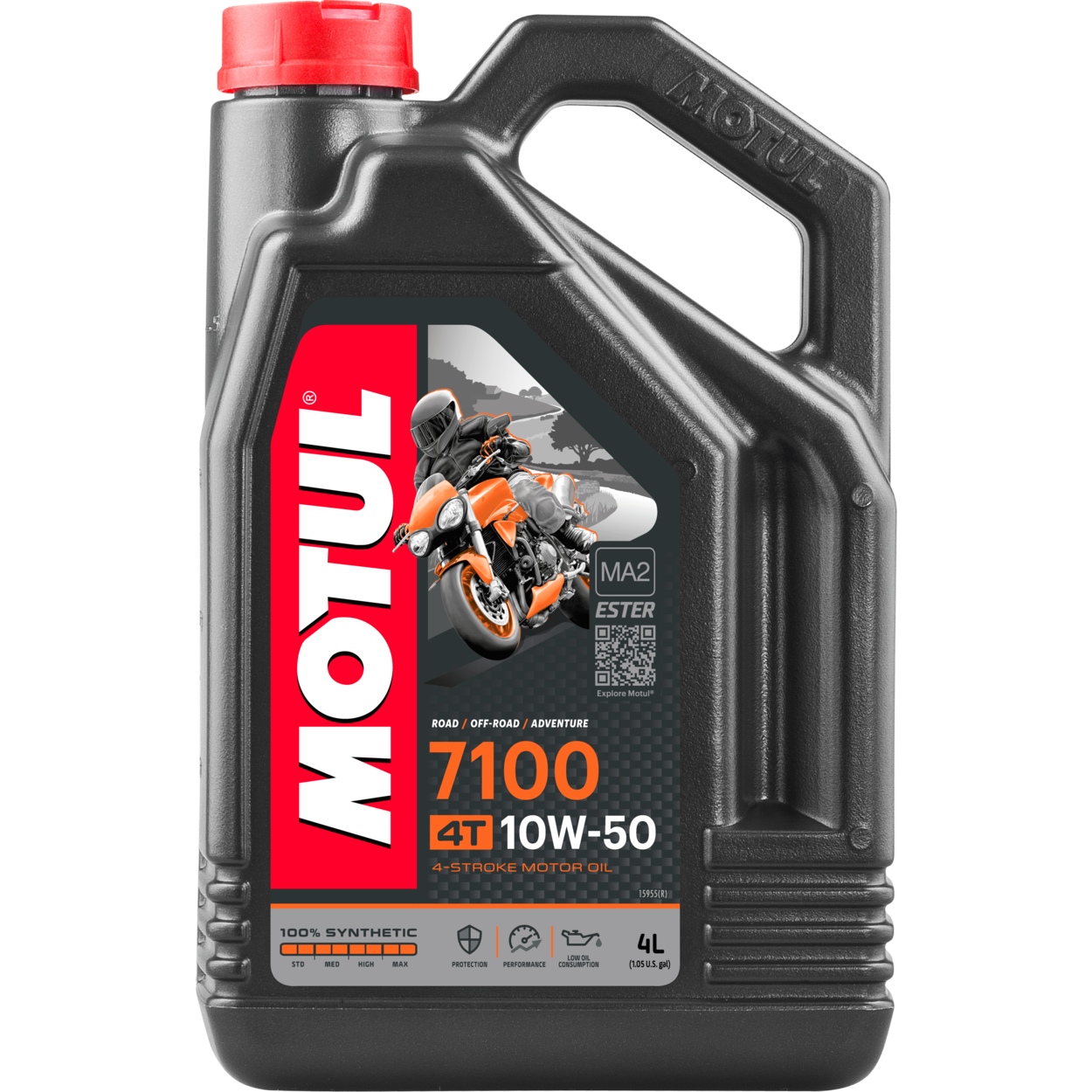 7100 Full Syn Oil 10w50 4t 4l (4/Case  Sold Ea)