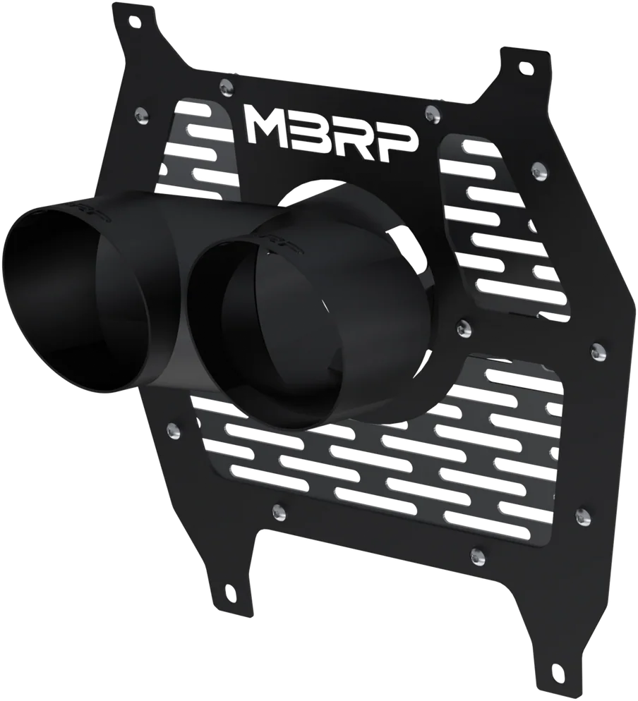 Bolt On 4" Tip And Shield Blk Can