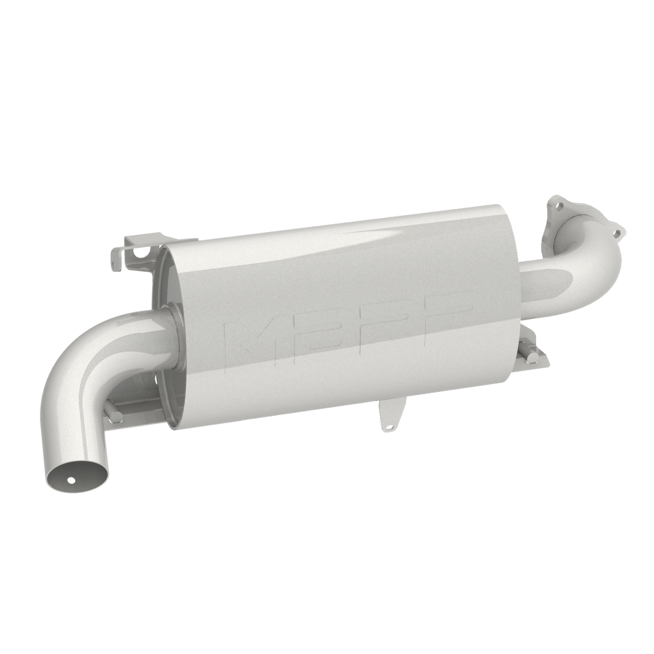 Single Slip On System W/ Oval Sport Muffler Chrome AT-9524SP