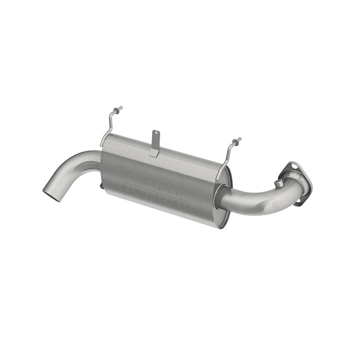 Single Slip On System W/ Oval Sport Muffler Chrome AT-9522SP