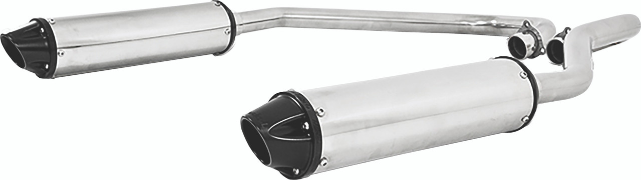 Dual Slip On System W/ Performance Muffler Blk Tip AT-9514PT