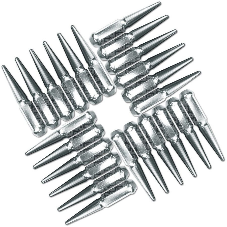 12 x 1.25mm Extended Spike Lug Nuts (60 Degree Taper Seat) | 50 Caliber Racing