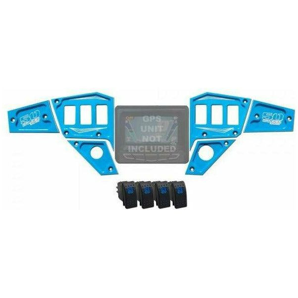 Polaris RZR 6 Piece Dash Panels | 50 Caliber Racing