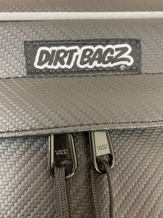 Honda Talon Door Bags by AJK Offroad Close Up of Dirt Bagz Logo