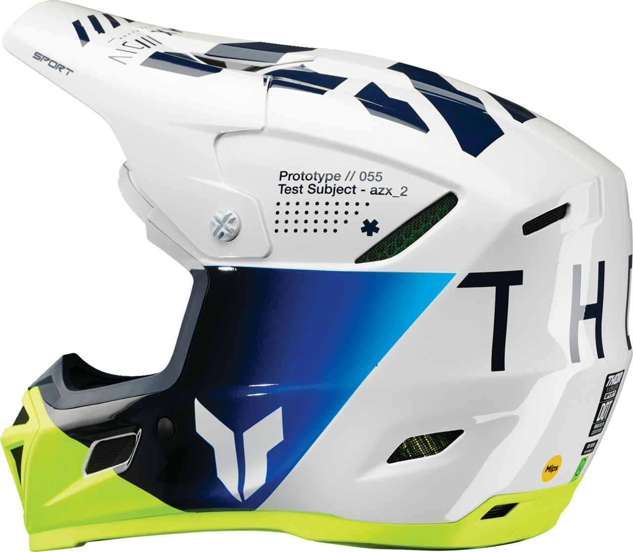 THOR Reflex Sport Helmet - Strike - MIPS® - Navy/Acid - XS 0110-8787