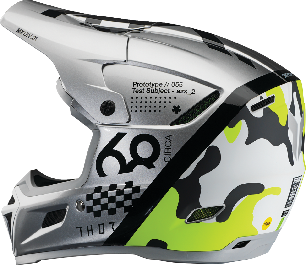 THOR Reflex Sport Helmet - Riot - MIPS® - Gray/Acid - Medium 0110-8771