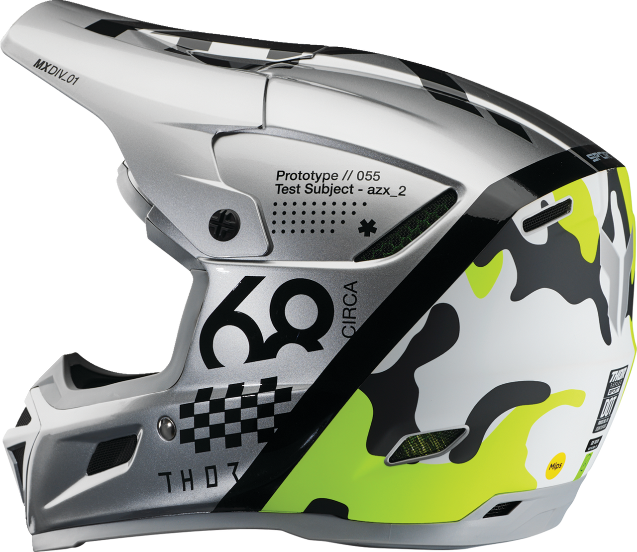 THOR Reflex Sport Helmet - Riot - MIPS® - Gray/Acid - Large 0110-8772