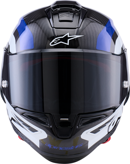 ALPINESTARS Supretech R10 Helmet - 22.06 - Arius - Gloss Black/White/Blue - XL 8203926-1647-XL