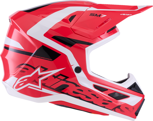 ALPINESTARS SM7 Helmet - Deed - Gloss Red/Black/White - Small 8302426-3139-S
