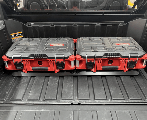 Polaris Xpedition Packout Mount by AJK Offroad with 2 Flat Milwaukee Kits
