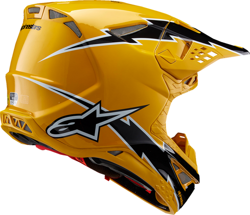 ALPINESTARS Supertech M10 Helmet - Ampress - MIPS® - Gloss Black/Yellow - Large 8300823-1414-L