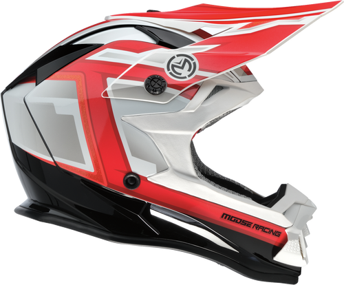 MOOSE OFFROAD MR3 Helmet - F.A.F. - White/Black/Red - 2XL 0110-8937