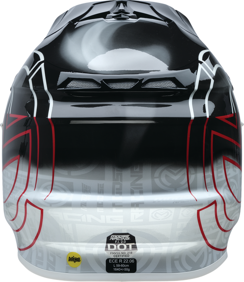 MOOSE OFFROAD F.I. 2.0 Helmet - Deceit - MIPS® - Black/White/Red - Small 0110-7990