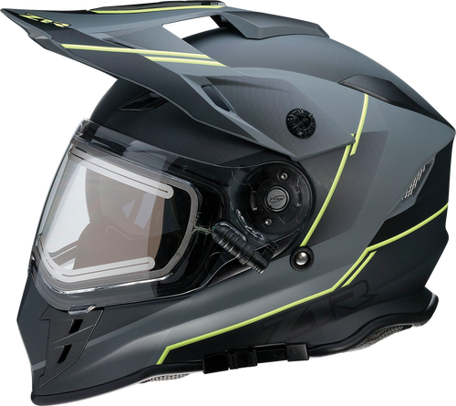 Z1R Range Snow Helmet - Bladestorm - Electric - Dual Pane - Gray/Black/Hi-Viz Yellow - Small 0101-14066