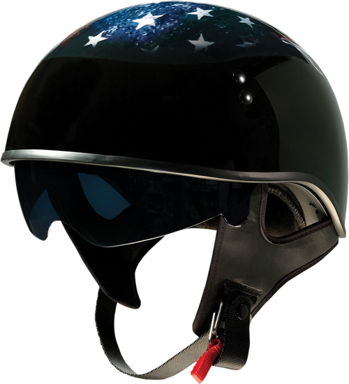 Z1R Vagrant Helmet - USA Skull - Black - Medium 0103-1309