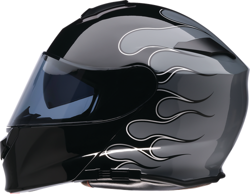 Z1R Solaris 2.0 Modular Helmet - Flame - Black/Gray - XL 0100-2656