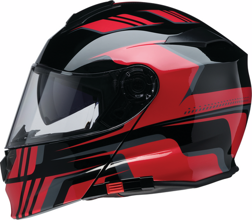 Z1R Solaris 2.0 Modular Helmet - Slater - Red - Large 0100-2454