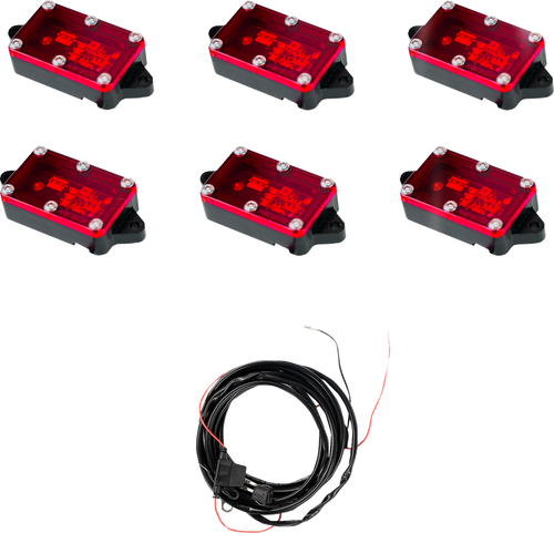 HERETIC Rock Light - Red - 6 Pack 70025