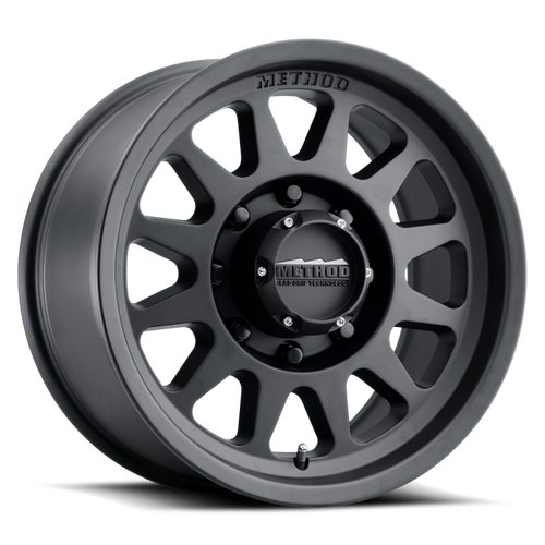 Method MR704 HD 17x9 18mm Offset 8x6.5 130.81mm CB Matte Black Wheel