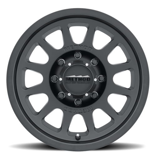 Method MR703 17x8.5 0mm Offset 8x6.5 130.81mm CB Matte Black Wheel