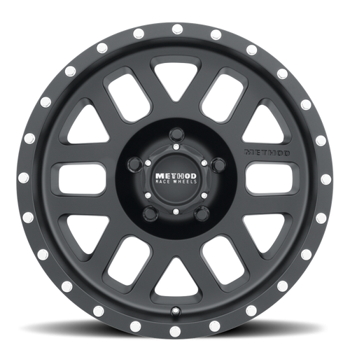 Method MR306 Mesh 18x9 -12mm Offset 5x5 94mm CB Matte Black Wheel
