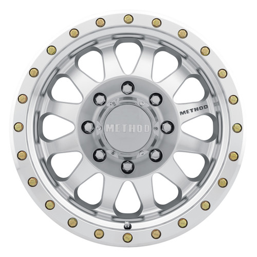 Method MR304 Double Standard 17x8.5 0mm Offset 8x170 130.81mm CB Machined/Clear Coat Wheel