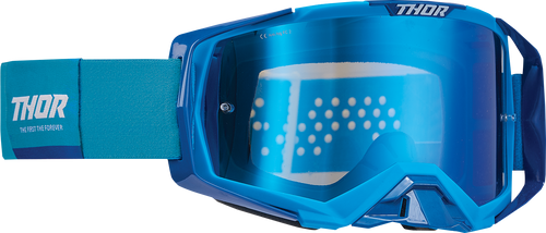 THOR Activate Goggle - Blue/White - Blue Mirror Lens 2601-2795