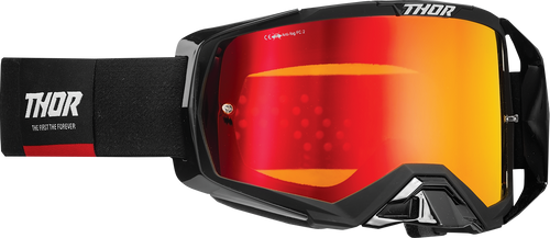 THOR Activate Goggle - Black/Red - Iridium Mirror Lens 2601-2794