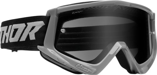 THOR Combat Sand Goggle - Racer - Gray/Black - Smoke Lens 2601-2694