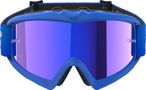 ALPINESTARS GOGGLES Youth Vision Goggle - Blaze - Blue - Blue Mirror Lens 5140425-7271