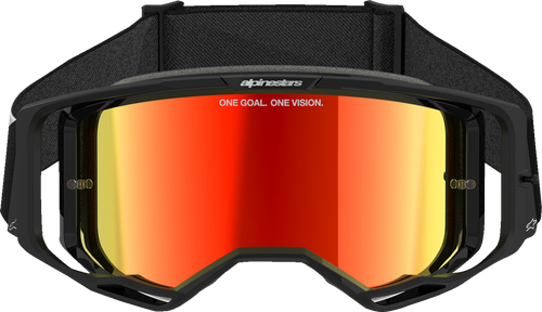 ALPINESTARS GOGGLES Vision 8 Goggle - Corp - Black - Red Mirror Lens 5101625-1446
