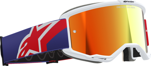 ALPINESTARS GOGGLES Vision 5 Goggle - Corp - Red/Purple - Red Mirror Lens 5101825-3154