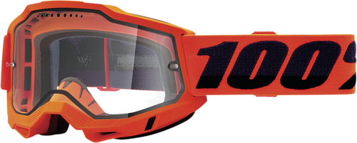 100% Accuri 2 Enduro MTB Goggle - Neon Orange - Clear Lens 50016-00004