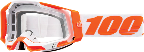 100% Racecraft 2 Goggle - Orange - Clear Lens 50009-00013